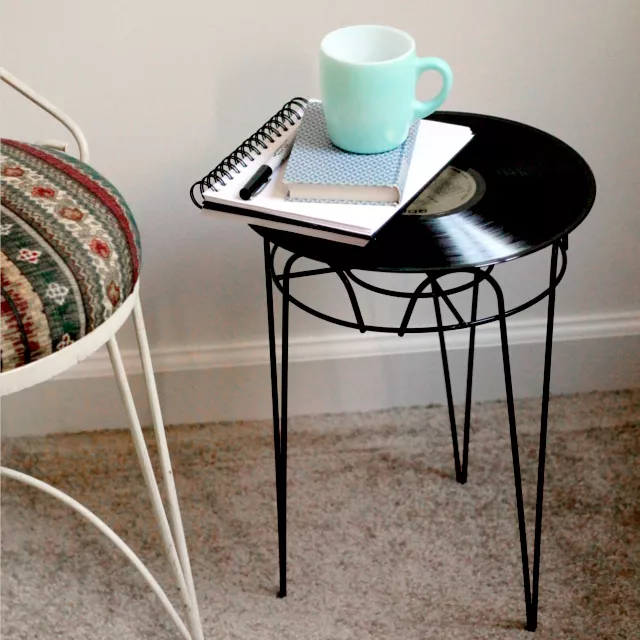 DIY Record Side Table