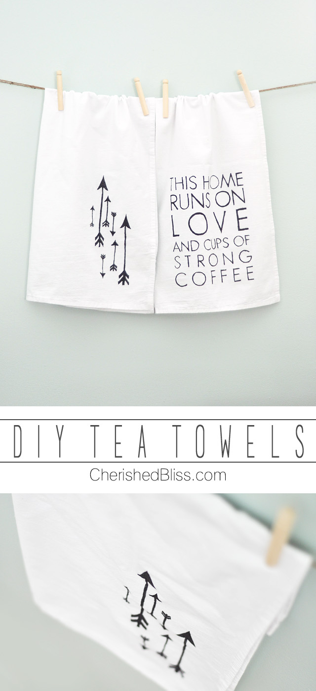 DIY tea towel | 25+ handmade gift ideas under $5