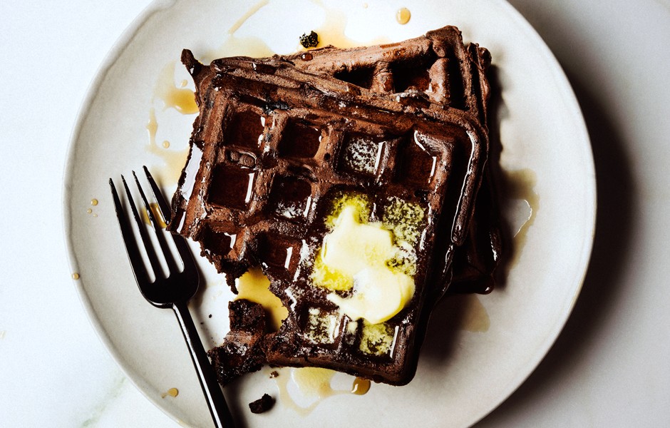 Dark Chocolate Waffles | 25+ Waffle Recipes