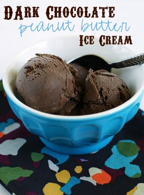 Dark Chocolate peanut butter Ice Cream | 25+ homemade ice cream recipes