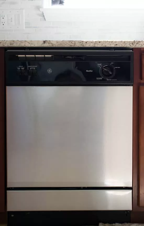 stainless steel contact paper dishwasher