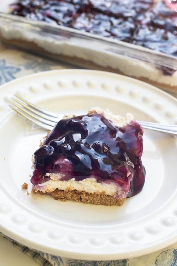 Easy Blueberry Cheesecake Dessert | 25+ Cream Cheese Recipes