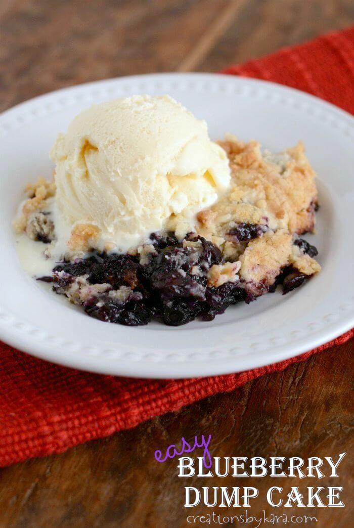 Easy Blueberry Dump Cake + 50 Delicious Berry Recipes... refreshingly sweet treats that you can enjoy all summer long!