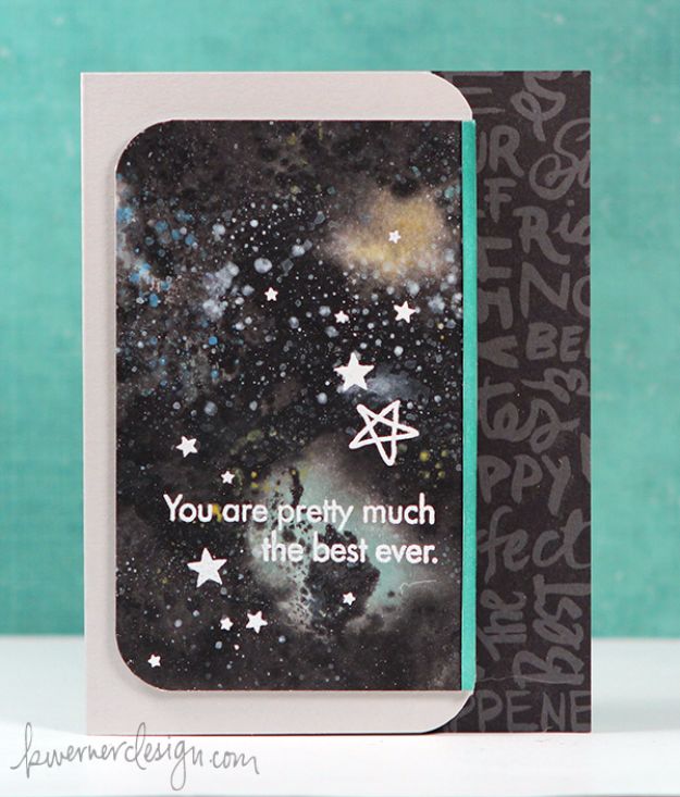 Galaxy DIY Crafts - Easy Galaxy Card - Easy Room Decor, Cool Clothes, Fun Fabric Ideas and Painting Projects - Food, Cookies and Cupcake Recipes - Nebula Galaxy In A Jar - Art for Your Bedroom - Shirt, Backpack, Soap, Decorations for Teens, Kids and Adults http://diyprojectsforteens.com/galaxy-crafts