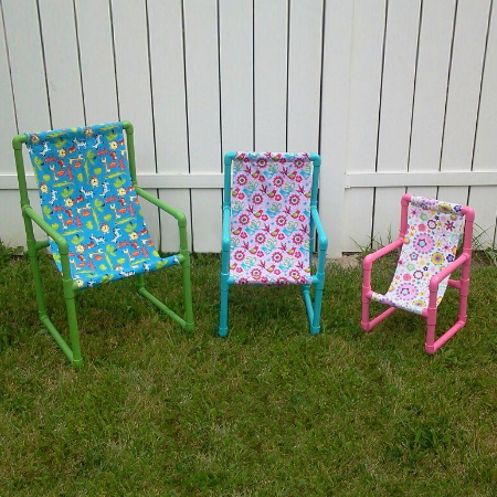 Easy PVC pipe kiddies garden chair | 25+ things to make with PVC Pipe