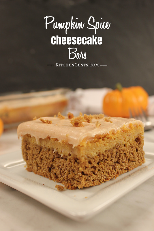 Easy Pumpkin Spice Cheesecake Bars | 25+ More Sweet Pumpkin Recipes