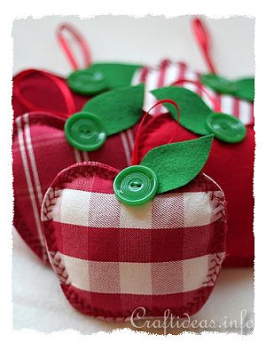Fabric apples - 25+apple projects and kids crafts - NoBiggie.net