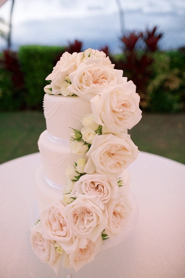 Floral wedding cake - Anna Kim Photography