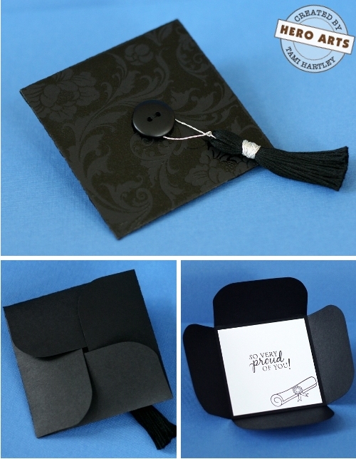 Folded Graduation Cap Card | 25+ Graduation gift Ideas
