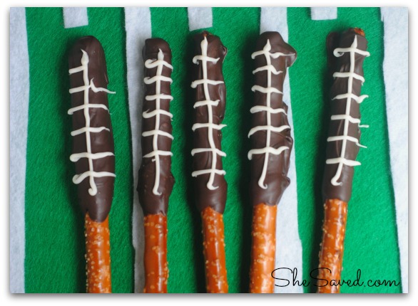 Football Pretzel Sticks | 25+ Game Day Desserts