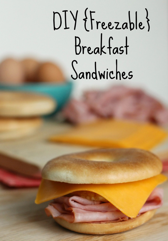 Freezable Breakfast Sandwiches | 25+ Quick/On The Go Breakfast Ideas
