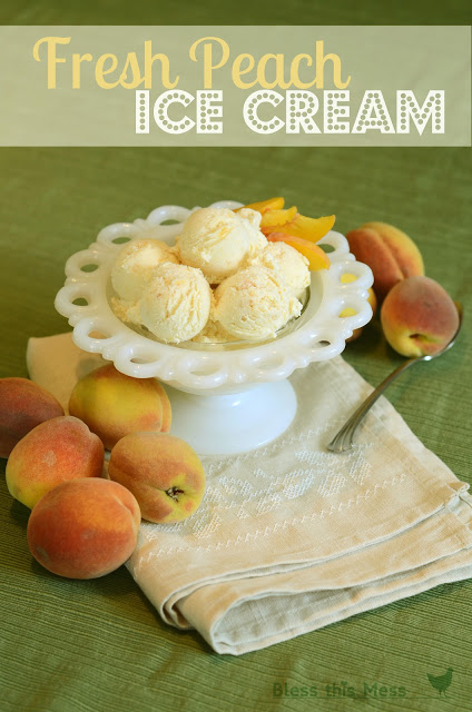 Fresh peach ice cream | 25+ homemade ice cream recipes