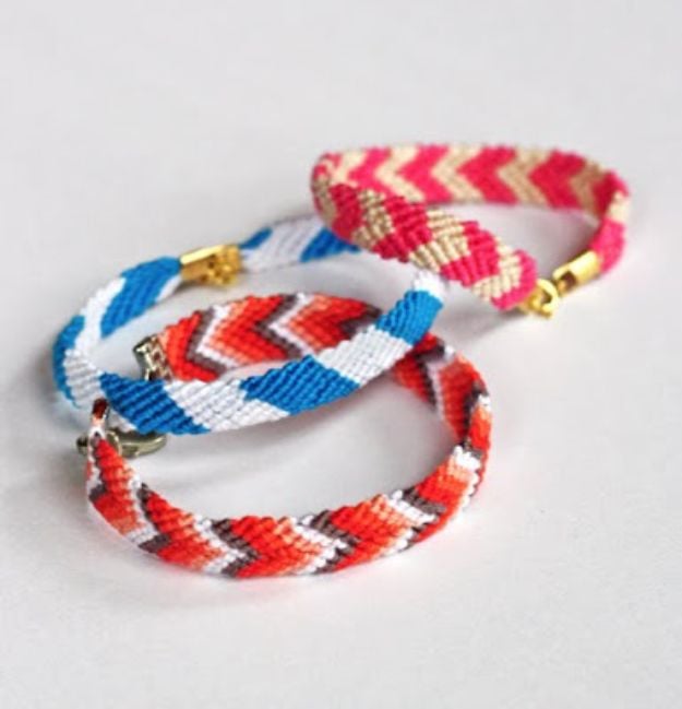 DIY Friendship Bracelets - Friendship Bracelets With Clasps - Woven, Beaded, Leather and String - Cheap Embroidery Thread Ideas - DIY gifts for Teens