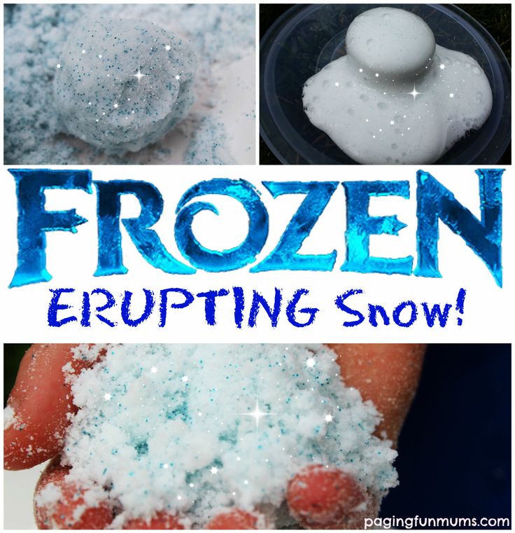Frozen Erupting Snow | 25+ Indoor Winter Activities for Kids