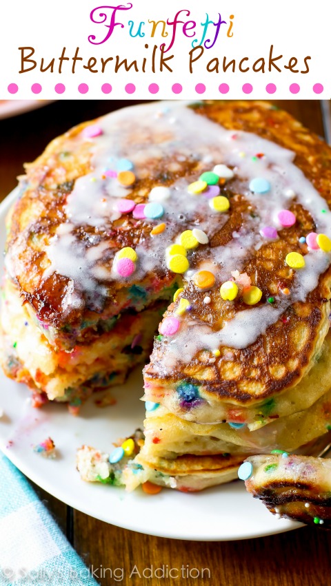 Funfetti Buttermilk Pancakes 25+ Fun Christmas Breakfast Ideas for Kids | NoBiggie.net