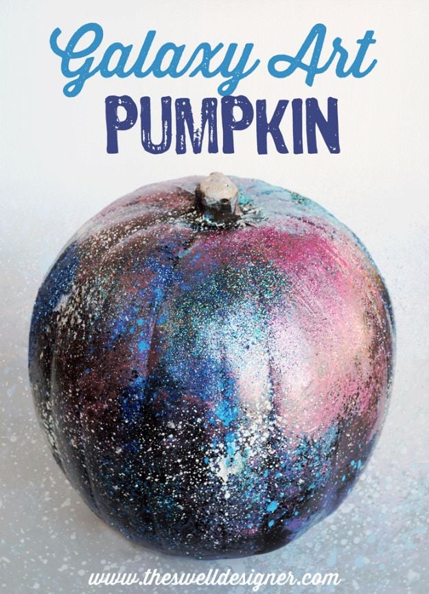 Galaxy DIY Crafts - Galaxy Art Pumpkin DIY - Easy Room Decor, Cool Clothes, Fun Fabric Ideas and Painting Projects - Food, Cookies and Cupcake Recipes - Nebula Galaxy In A Jar - Art for Your Bedroom - Shirt, Backpack, Soap, Decorations for Teens, Kids and Adults http://diyprojectsforteens.com/galaxy-crafts