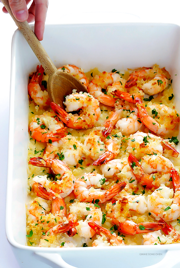 Garlicky Baked Shrimp | 25+ Shrimp recipes