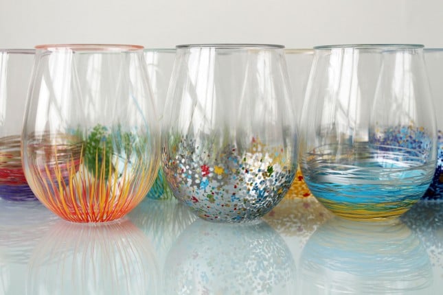 DIY Glassware with sharpies | 25+ Sharpie Crafts