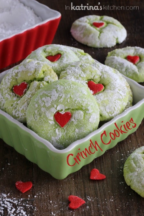 Grinch Cookies | 25+ Grinch crafts and cute treats