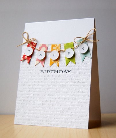 Happy Birthday Banner Card | 25+ Handmade Cards
