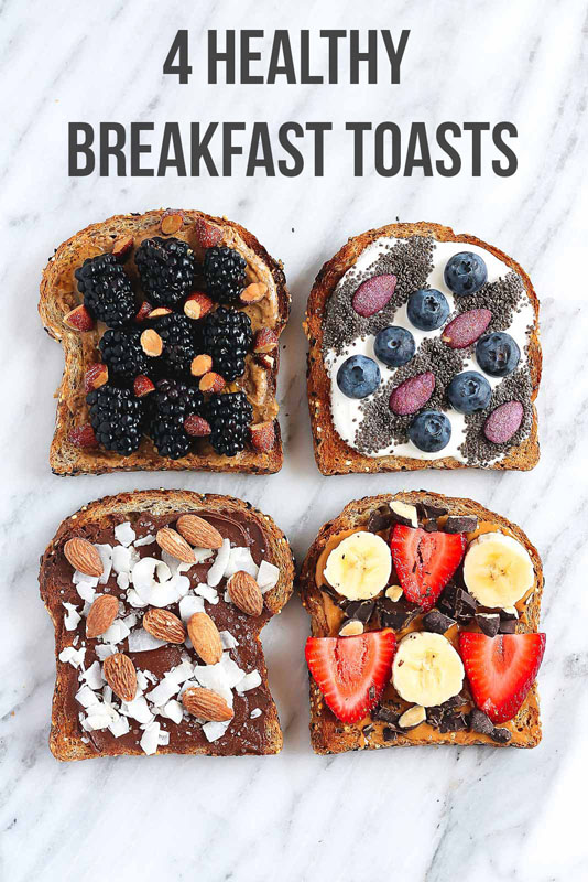 Healthy Breakfast Toasts | 25+ Ways to Top Toast