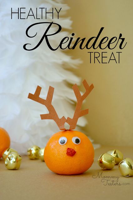 Healthy Reindeer treat | +25 Healthy Holiday Snacks