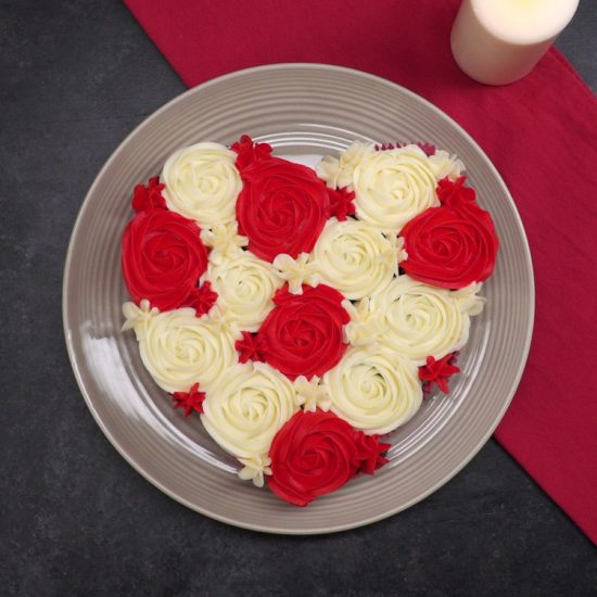 Heart Shaped Cupcake Cake | 25+ Cupcake Birthday Cake Ideas
