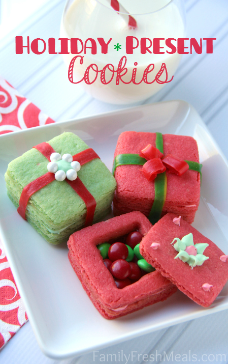 Holiday Present Cookies | 25+ Christmas Cookie Exchange Recipes