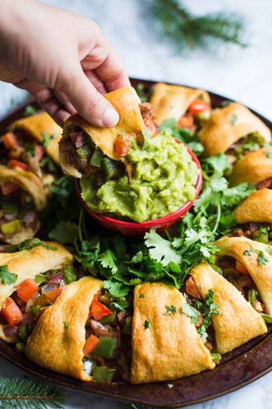 Holiday Taco Ring | 25+ Food Party Ring Ideas