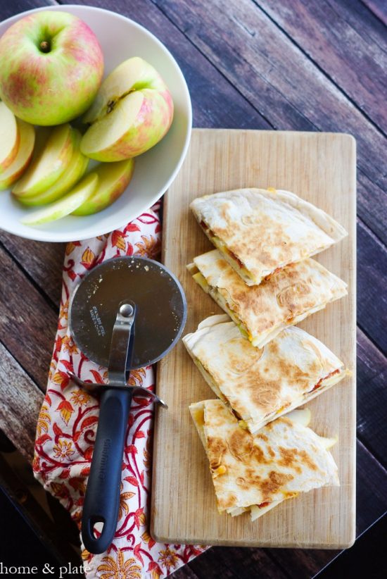 Honeycrisp Apple Quesadillas | 25+ Autumn Apple Recipes
