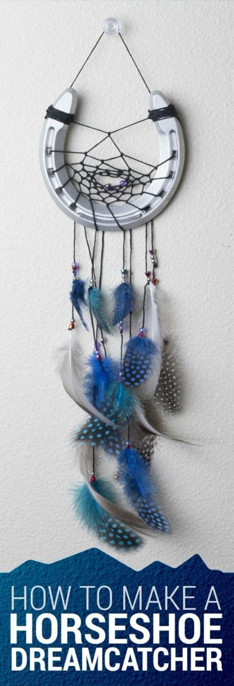 DIY Dream Catchers - Horseshoe Dreamcatcher - How to Make a Dreamcatcher Step by Step Tutorial - Easy Ideas for Dream Catcher for Kids Room - Make a Mobile, Moon Designs, Pattern Ideas, Boho Dreamcatcher With Sticks, Cool Wall Hangings for Teen Rooms - Cheap Home Decor Ideas on A Budget http://diyprojectsforteens.com/diy-dreamcatchers