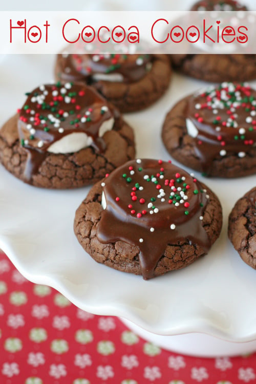 Hot Cocoa Cookies | 25+ Christmas Cookie Exchange Recipes