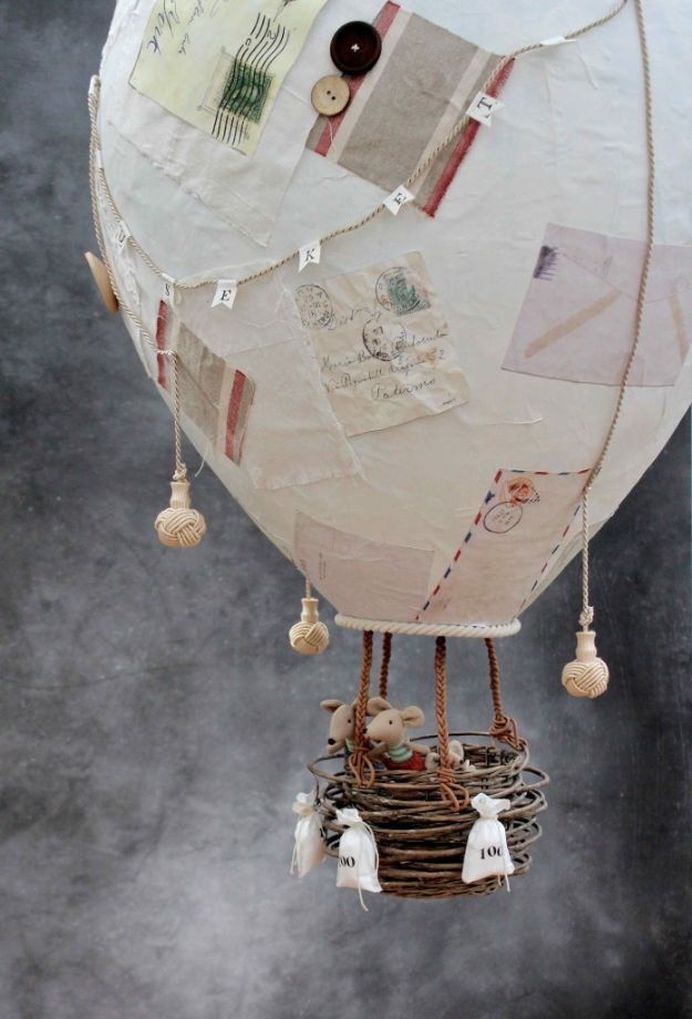 Creative Paper Mache Crafts - Make A Giant Papier Mache Hot Air Balloon - Easy DIY Ideas for Making Paper Mache Projects - Cool Newspaper and Paper Bag Craft Tips - Recipe for for How To Make Homemade Paper Mashe paste - Halloween Masks and Costume Tutorials - Sculpture, Animals and Ideas for Kids http://diyprojectsforteens.com/paper-mache-crafts