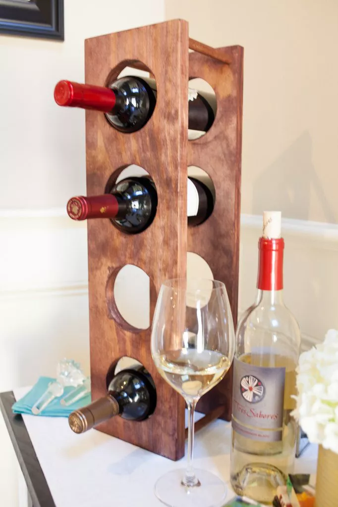 table top wine rack project