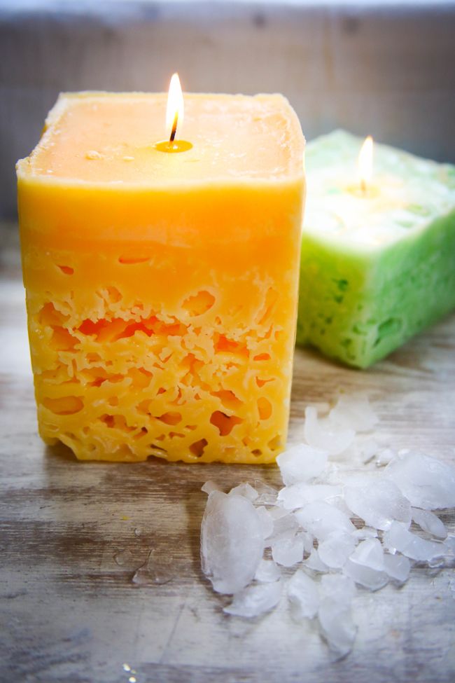 Great Repurposing Idea for Old Candles – DIY Ice Candles