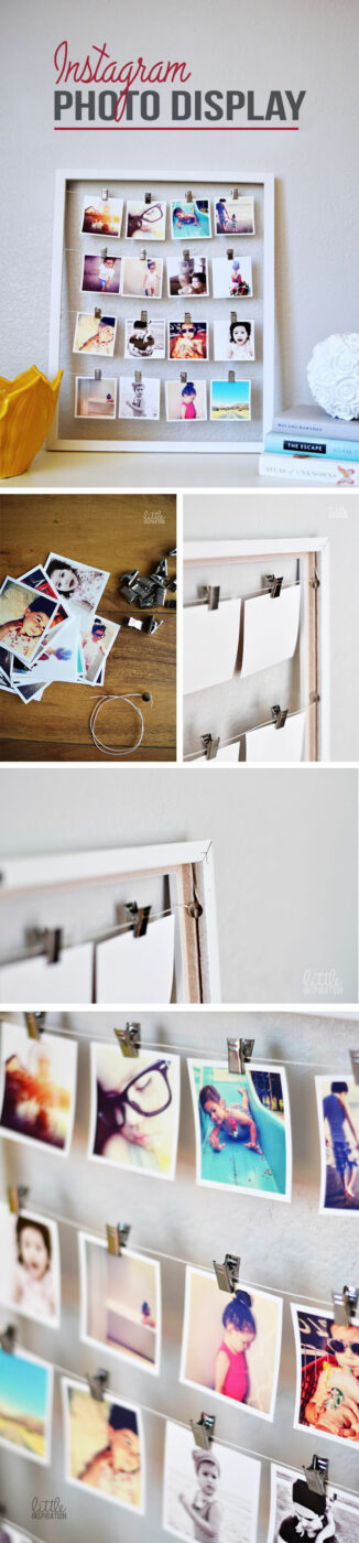 Bedroom Project Ideas DIY Photo Display Project