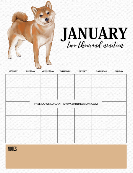 The Best 2019 Free Printable Calendar: Get Organized All Year (Part 2) - Free Printable Calendars, Free Printable Calendar, 2019 Free Printable Calendar', 2019 Free Printable