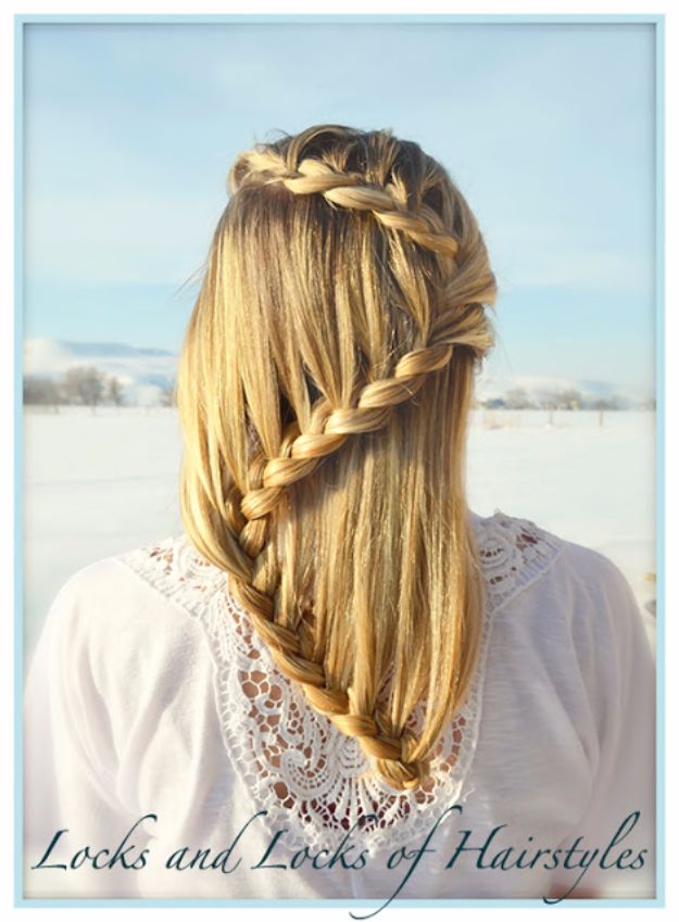 Easy Braids With Tutorials - Laced S - Braid - Cute Braiding Tutorials for Teens, Girls and Women - Easy Step by Step Braid Ideas - Quick Hairstyles for School - Creative Braids for Teenagers - Tutorial and Instructions for Hair Braiding http://diyprojectsforteens.com/easy-braids-tutorials