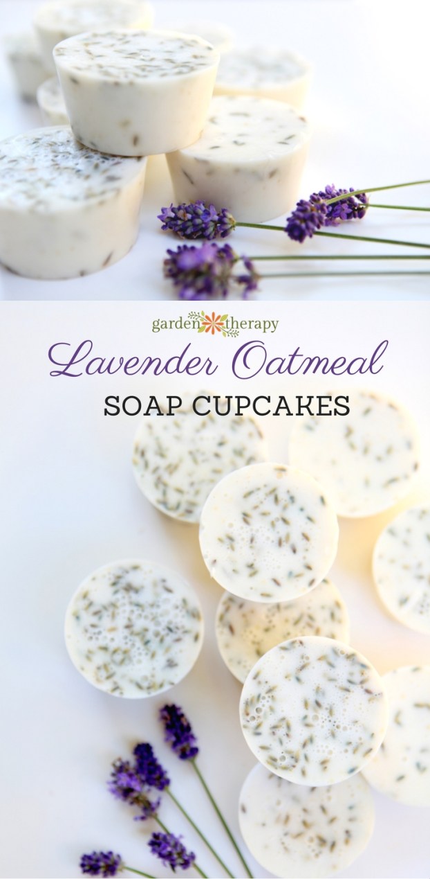 Lavender Oatmeal Soap Cupcakes