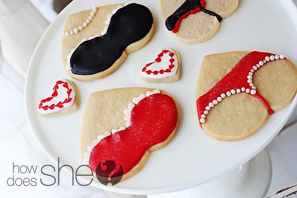 Lingerie Valentine Cookies | 25+ sweet gifts for him for Valentine's Day