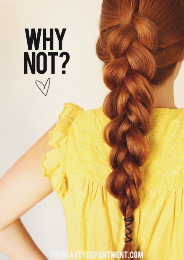 Easy Braids With Tutorials - Loose Big Braid - Cute Braiding Tutorials for Teens, Girls and Women - Easy Step by Step Braid Ideas - Quick Hairstyles for School - Creative Braids for Teenagers - Tutorial and Instructions for Hair Braiding http://diyprojectsforteens.com/easy-braids-tutorials