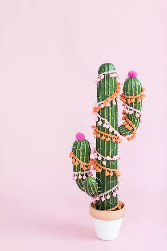 DIY Pom Pom Cactus