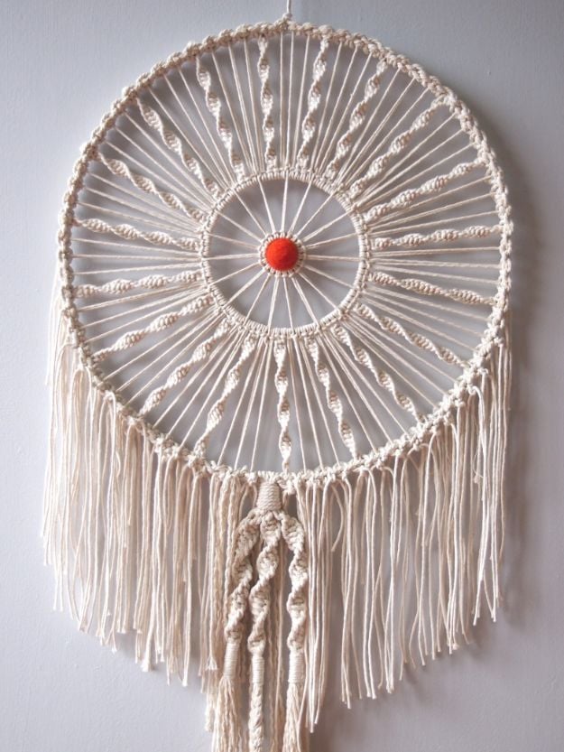 DIY Dream Catchers - Macrame Dreamer - How to Make a Dreamcatcher Step by Step Tutorial - Easy Ideas for Dream Catcher for Kids Room - Make a Mobile, Moon Designs, Pattern Ideas, Boho Dreamcatcher With Sticks, Cool Wall Hangings for Teen Rooms - Cheap Home Decor Ideas on A Budget http://diyprojectsforteens.com/diy-dreamcatchers