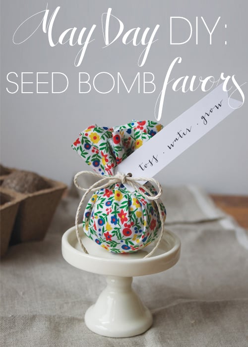 DIY May Day Seed Bomb favors | 25+ May Day ideas