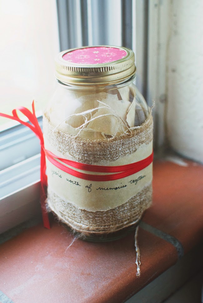 Memory Jar | 25+ Sweet Gifts for Him for Valentine's Day