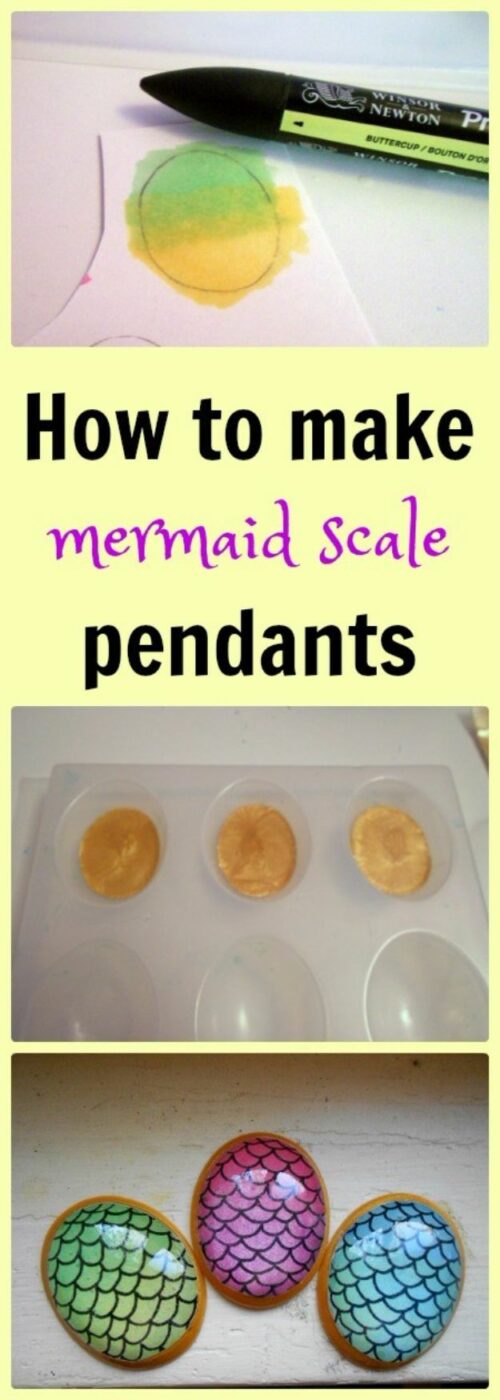 DIY Mermaid Crafts - Mermaid Scales Pendant - How To Make Room Decorations, Art Projects, Jewelry, and Makeup For Kids, Teens and Teenagers - Mermaid Costume Tutorials - Fun Clothes, Pillow Projects, Mermaid Tail Tutorial http://diyprojectsforteens.com/diy-mermaid-crafts
