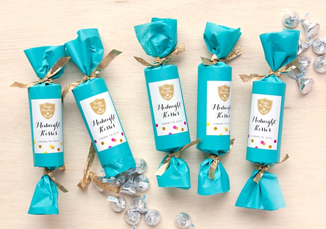 Midnight kisses New Year's Eve Party Favors | 25+ NYE party ideas
