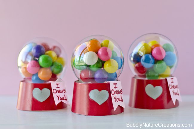 Mini Bubblegum Machine Valentines!