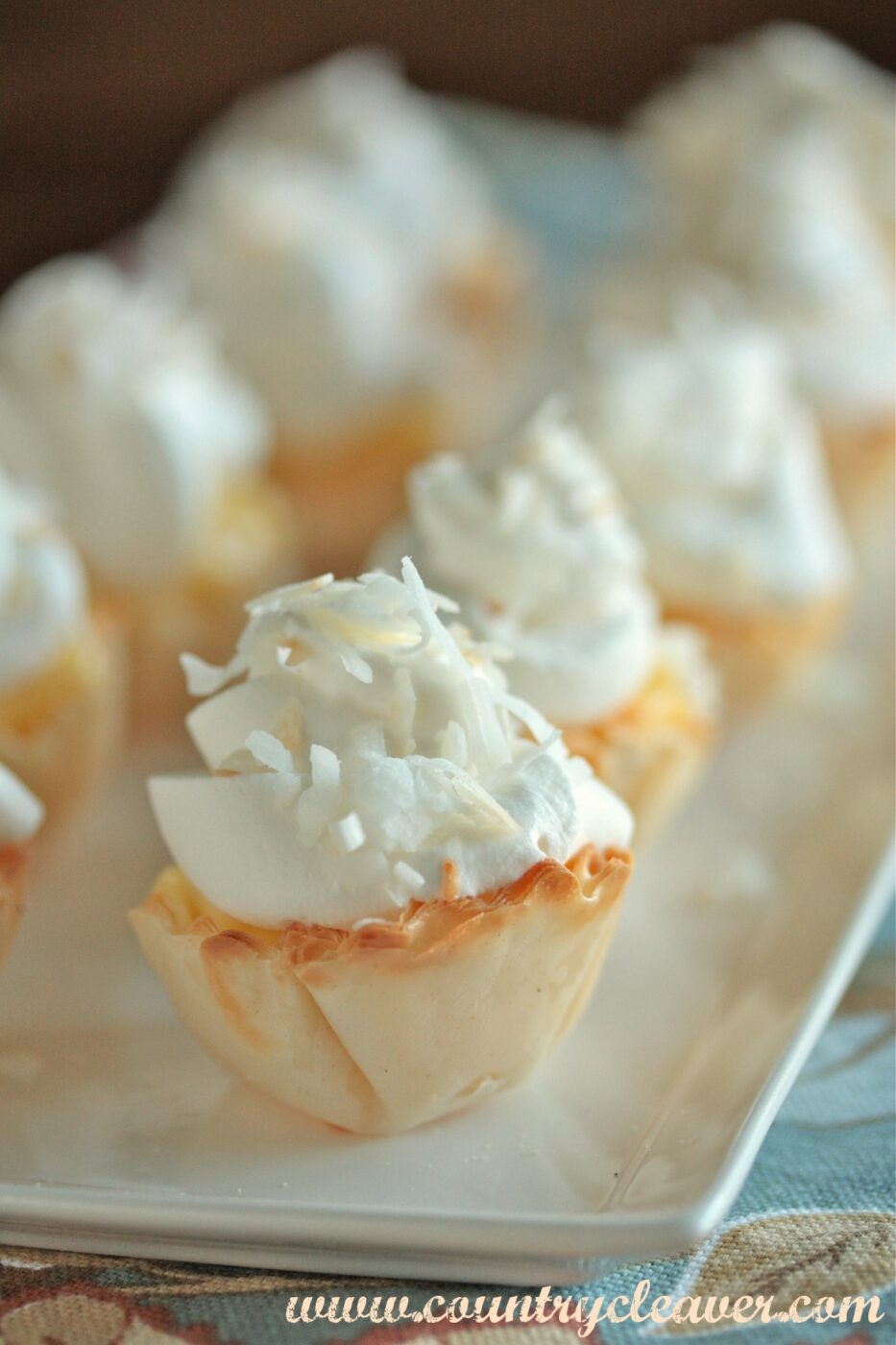 Mini Coconut Cream Pies | 25+ Coconut Desserts