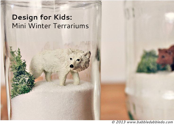 Mini Winter Terrariums | 25+ Indoor Winter Activities for Kids